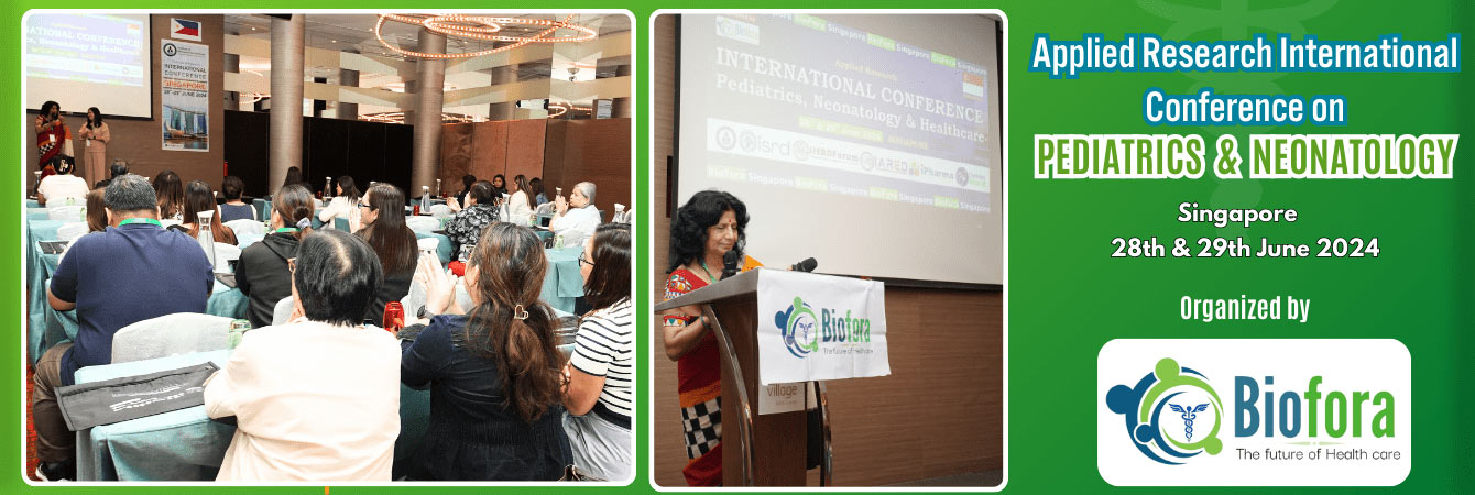 Applied Research International Conference on Pediatrics and Neonatology in Singapore