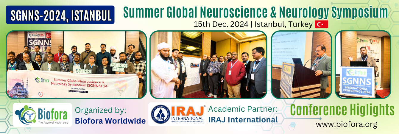 Summer Global Neuroscience and Neurology Symposium 2024 in Istanbul, Turkey